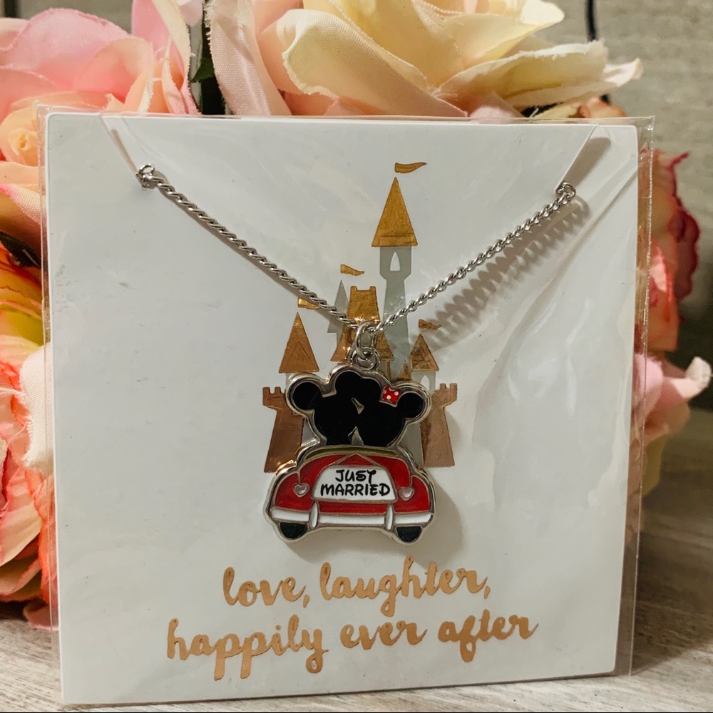 Disney Parks Just Married Necklace